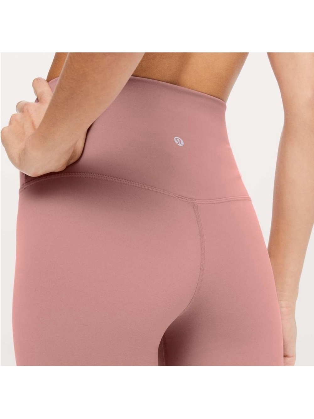 lululemon athletica Seamless High-Rise Leggings in Mauve Pink